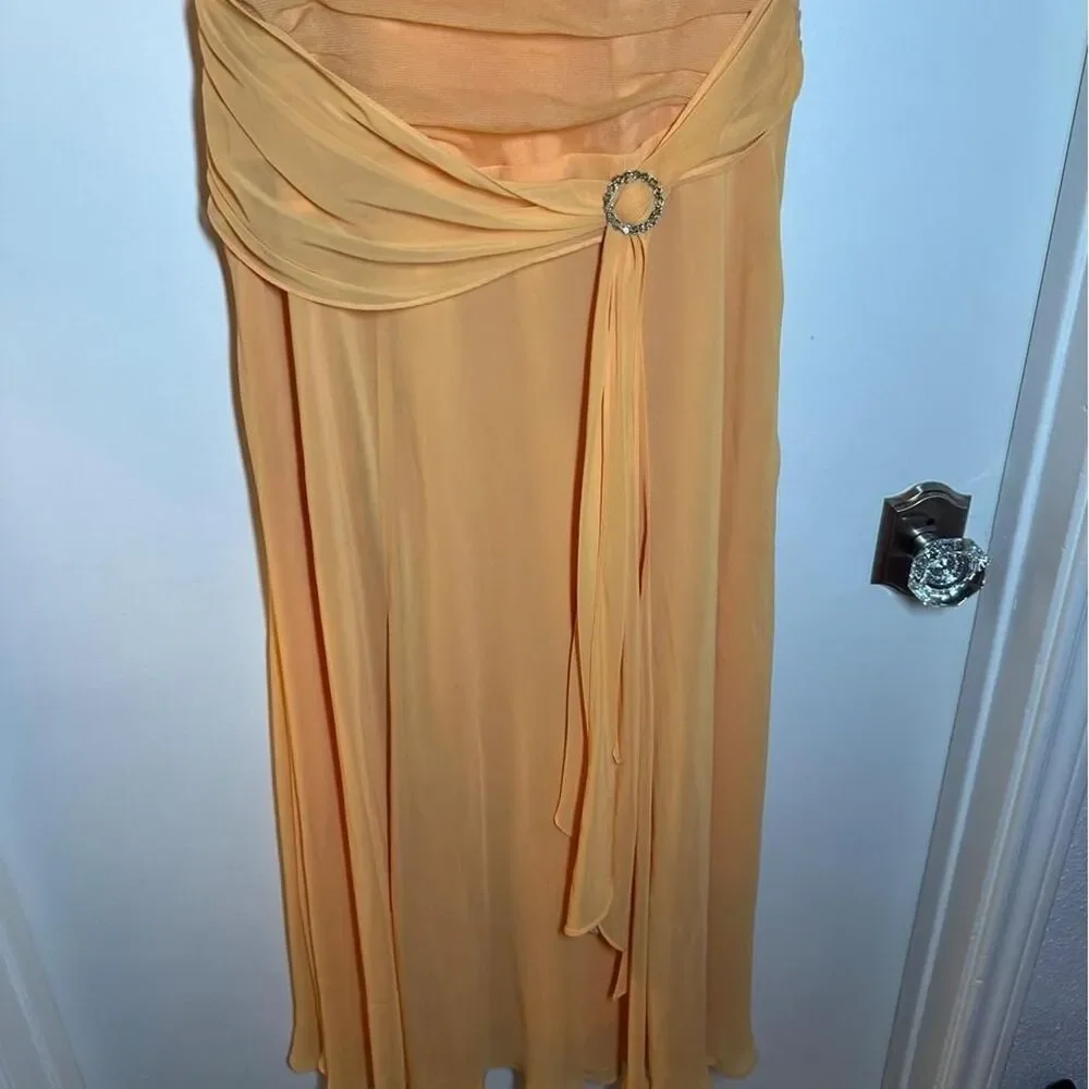 Unbranded Women's Orange and Yellow Dress